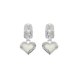 MOUNTAIN & MOON Womens Elena Earrings - Silver Pearl
