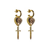 MOUNTAIN & MOON Womens Juliet Earrings - Gold Smoky Quartz, WOMENS JEWELLERY, Mountain & Moon, Elwood 101