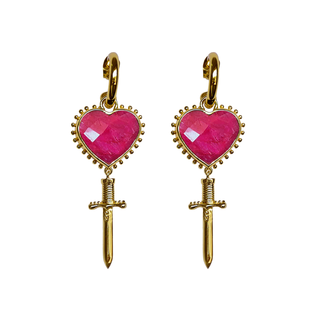 MOUNTAIN & MOON Womens Juliet Earrings - Ruby, WOMENS JEWELLERY, Mountain & Moon, Elwood 101