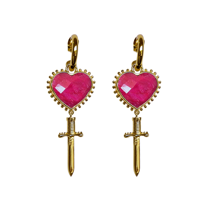 MOUNTAIN & MOON Womens Juliet Earrings - Ruby, WOMENS JEWELLERY, Mountain & Moon, Elwood 101