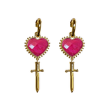 MOUNTAIN & MOON Womens Juliet Earrings - Ruby, WOMENS JEWELLERY, Mountain & Moon, Elwood 101