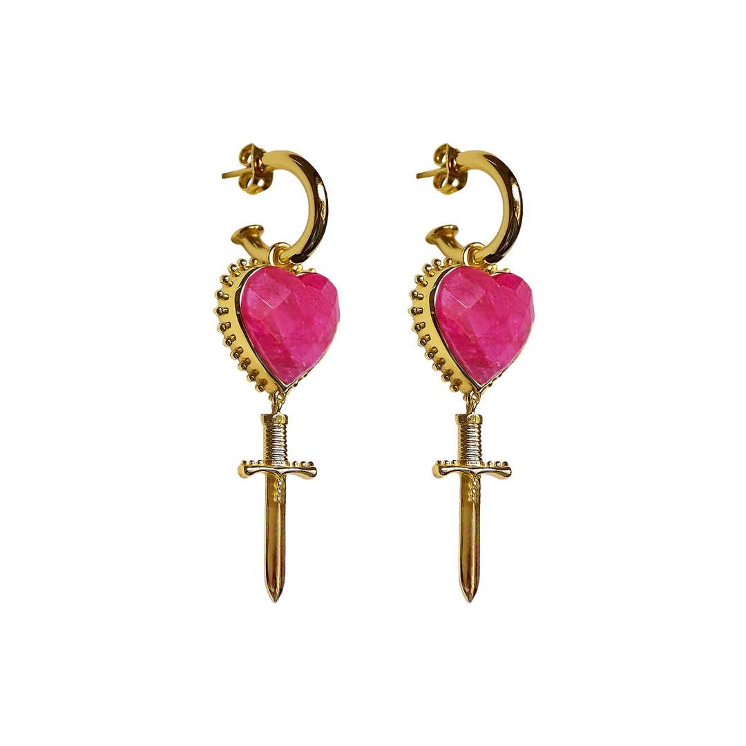 MOUNTAIN & MOON Womens Juliet Earrings - Ruby, WOMENS JEWELLERY, Mountain & Moon, Elwood 101