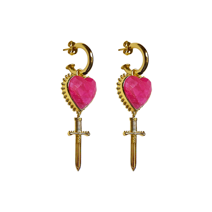 MOUNTAIN & MOON Womens Juliet Earrings - Ruby, WOMENS JEWELLERY, Mountain & Moon, Elwood 101