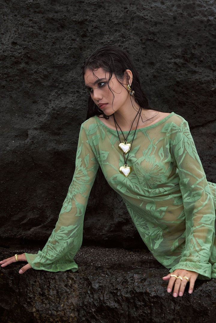 MOUNTAIN & MOON Womens Olympia Necklace - Gold Pearl, WOMENS JEWELLERY, Mountain & Moon, Elwood 101