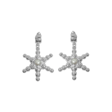 MOUNTAIN & MOON Womens Thea Earrings - Silver Pearl