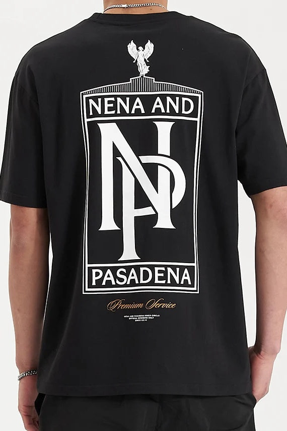 NENA & PASADENA Mens Petronas Tee Shirt - Jet Black, MENS TEE SHIRTS, NENA PASADENA, Elwood 101