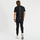 NENA & PASADENA Mens Blackout Cape Back Tee Shirt - Jet Black, MENS TEE SHIRTS, NENA PASADENA, Elwood 101