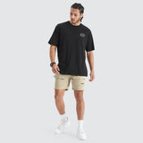 NENA & PASADENA Mens Bouncer Heavy Box Fit Tee - Jet Black, MENS TEE SHIRTS, NENA PASADENA, Elwood 101