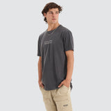 NENA & PASADENA Mens Deuce Cape Back Tee Shirt - Pigment Asphalt, MENS TEE SHIRTS, NENA PASADENA, Elwood 101