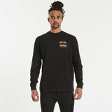 NENA & PASADENA Mens Domain Relaxed Long Sleeve Tee Shirt - Jet Black, MENS TEE SHIRTS, NENA PASADENA, Elwood 101