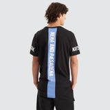 NENA & PASADENA Mens Equaliser Cape Back Tee Shirt - Jet Black, MENS TEE SHIRTS, NENA PASADENA, Elwood 101