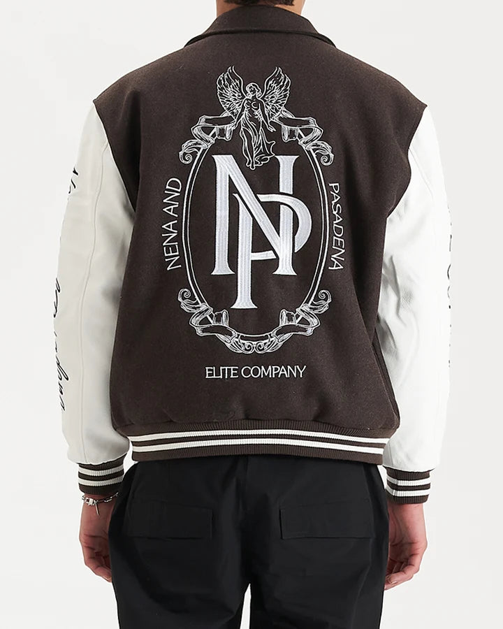 NENA & PASADENA Mens Facade Varsity Jacket - After Dark, MENS JACKETS, NENA PASADENA, Elwood 101