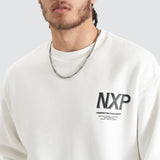 NENA & PASADENA Mens Federation Heavy Relaxed Sweater - Natural White, MENS KNITS & SWEATERS, NENA PASADENA, Elwood 101