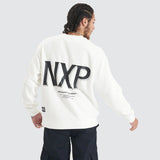 NENA & PASADENA Mens Federation Heavy Relaxed Sweater - Natural White, MENS KNITS & SWEATERS, NENA PASADENA, Elwood 101