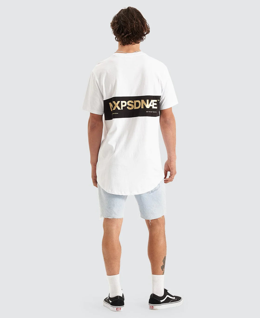 NENA & PASADENA Mens Mercenary Cape Back Tee - White, MENS TEE SHIRTS, NENA PASADENA, Elwood 101