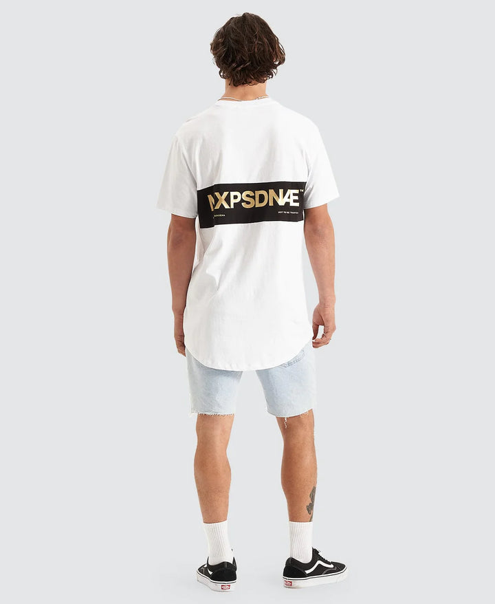 NENA & PASADENA Mens Mercenary Cape Back Tee - White, MENS TEE SHIRTS, NENA PASADENA, Elwood 101