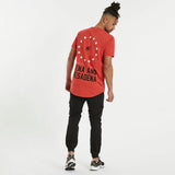 NENA & PASADENA Mens Silverlight Cape Back Tee Shirt Pigment Poppy Red, MENS TEE SHIRTS, NENA PASADENA, Elwood 101