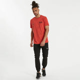 NENA & PASADENA Mens Silverlight Cape Back Tee Shirt Pigment Poppy Red, MENS TEE SHIRTS, NENA PASADENA, Elwood 101