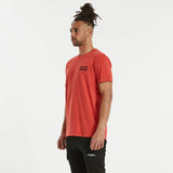 NENA & PASADENA Mens Silverlight Cape Back Tee Shirt Pigment Poppy Red, MENS TEE SHIRTS, NENA PASADENA, Elwood 101