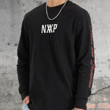 NENA & PASADENA Mens Stasis Heavy Long Sleeve Tee Shirt - Jet Black, MENS TEE SHIRTS, NENA PASADENA, Elwood 101