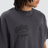 NENA & PASADENA  AFL Mens Carlton Blues AFL Heavy Raptor Tee - Asphalt, MENS TEE SHIRTS, NENA PASADENA, Elwood 101