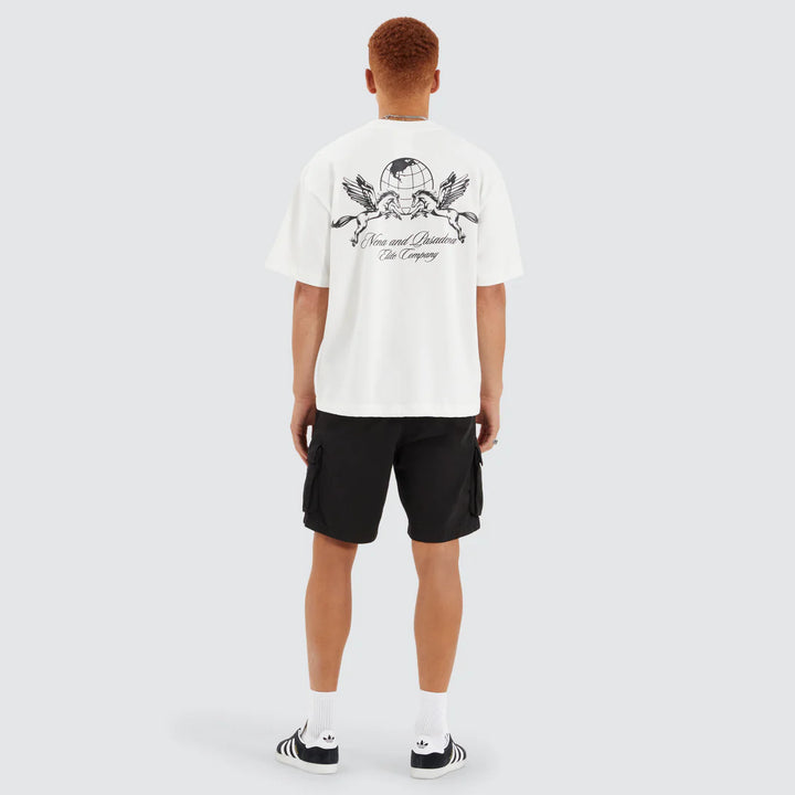 NENA & PASADENA Mens Company Street Tee Shirt - Natural White, MENS TEE SHIRTS, NENA PASADENA, Elwood 101