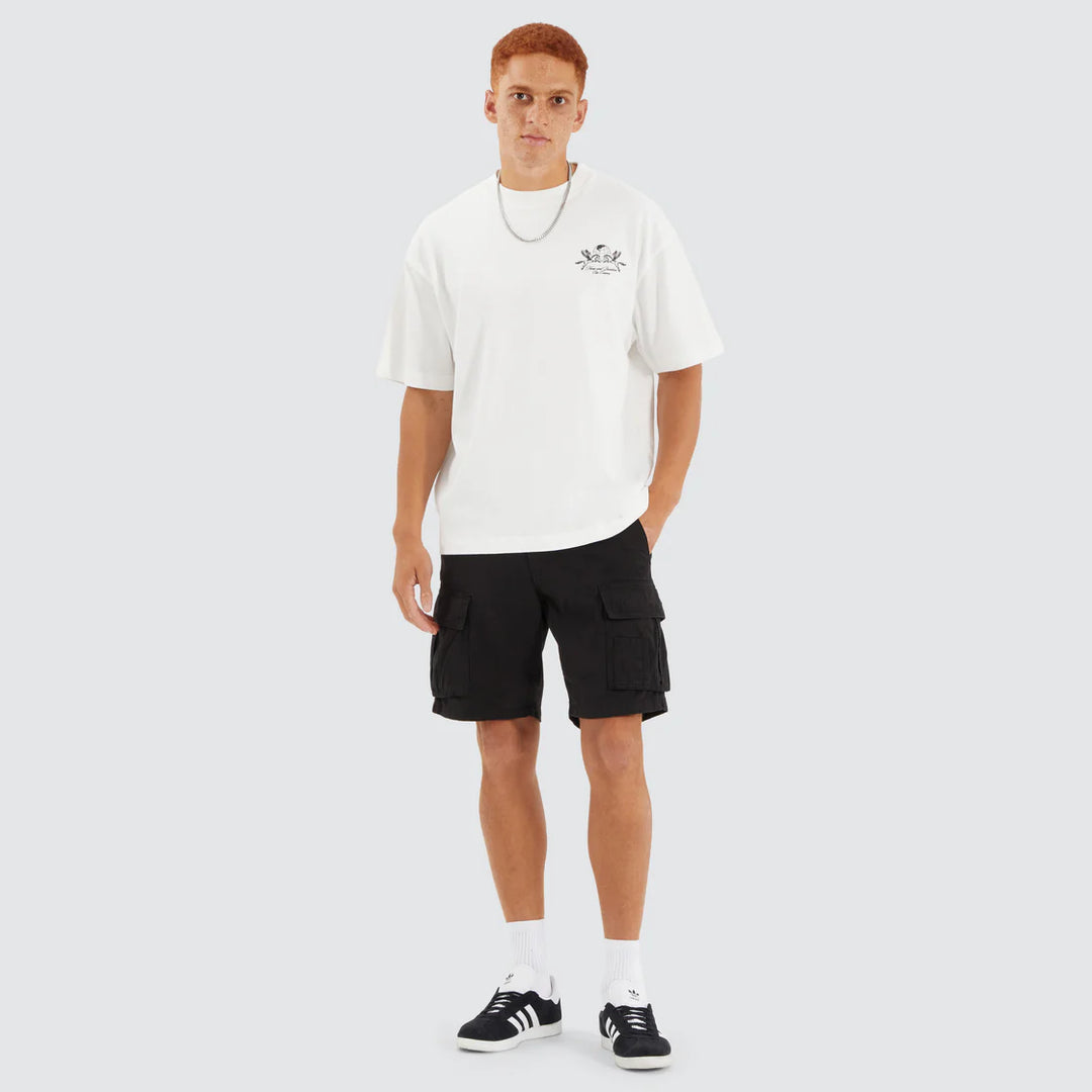 NENA & PASADENA Mens Company Street Tee Shirt - Natural White, MENS TEE SHIRTS, NENA PASADENA, Elwood 101