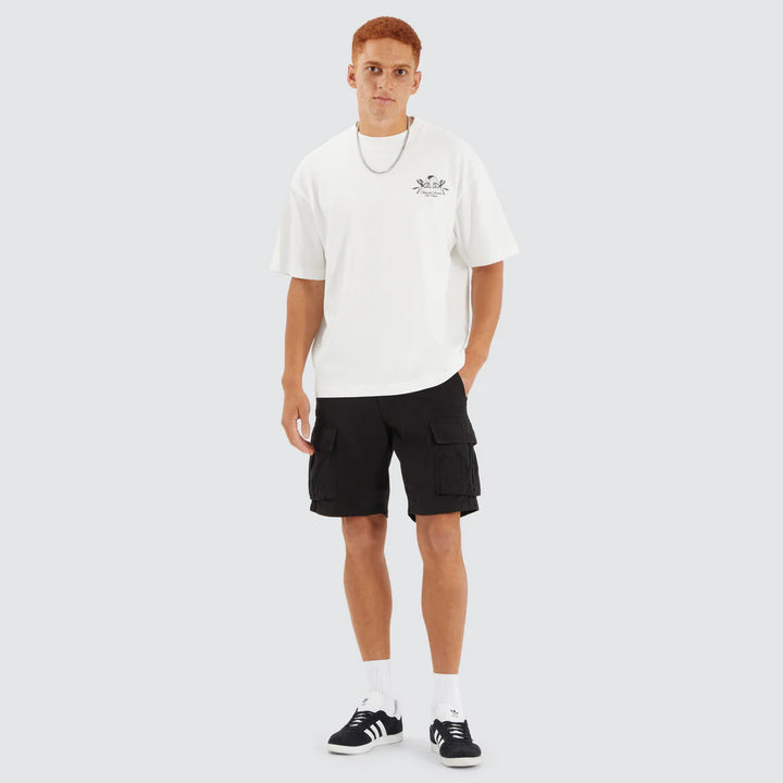NENA & PASADENA Mens Company Street Tee Shirt - Natural White, MENS TEE SHIRTS, NENA PASADENA, Elwood 101