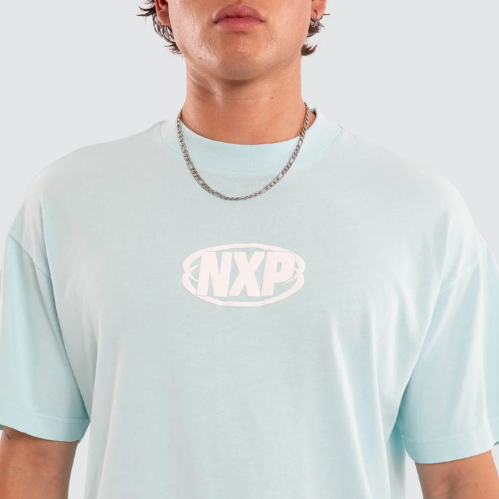 NENA & PASADENA Mens Palladium Raptor Tee in Clearwater Pale Blue