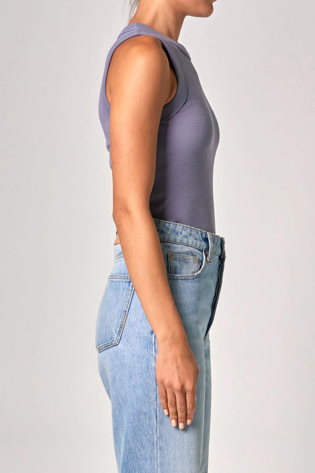 NEUW Womens Jonesy Singlet - Slate, WOMENS TEES & TANKS, NEUW, Elwood 101