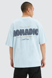 NOMADIC PARADISE Mens Radio Street Tee Baby Blue, MENS TEE SHIRTS, NOMADIC PARADISE, Elwood 101