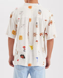 NOMADIC PARADISE Mens Collector Cropped Resort Short Sleeve Shirt - Mushies, MENS SHIRTS, NOMADIC PARADISE, Elwood 101