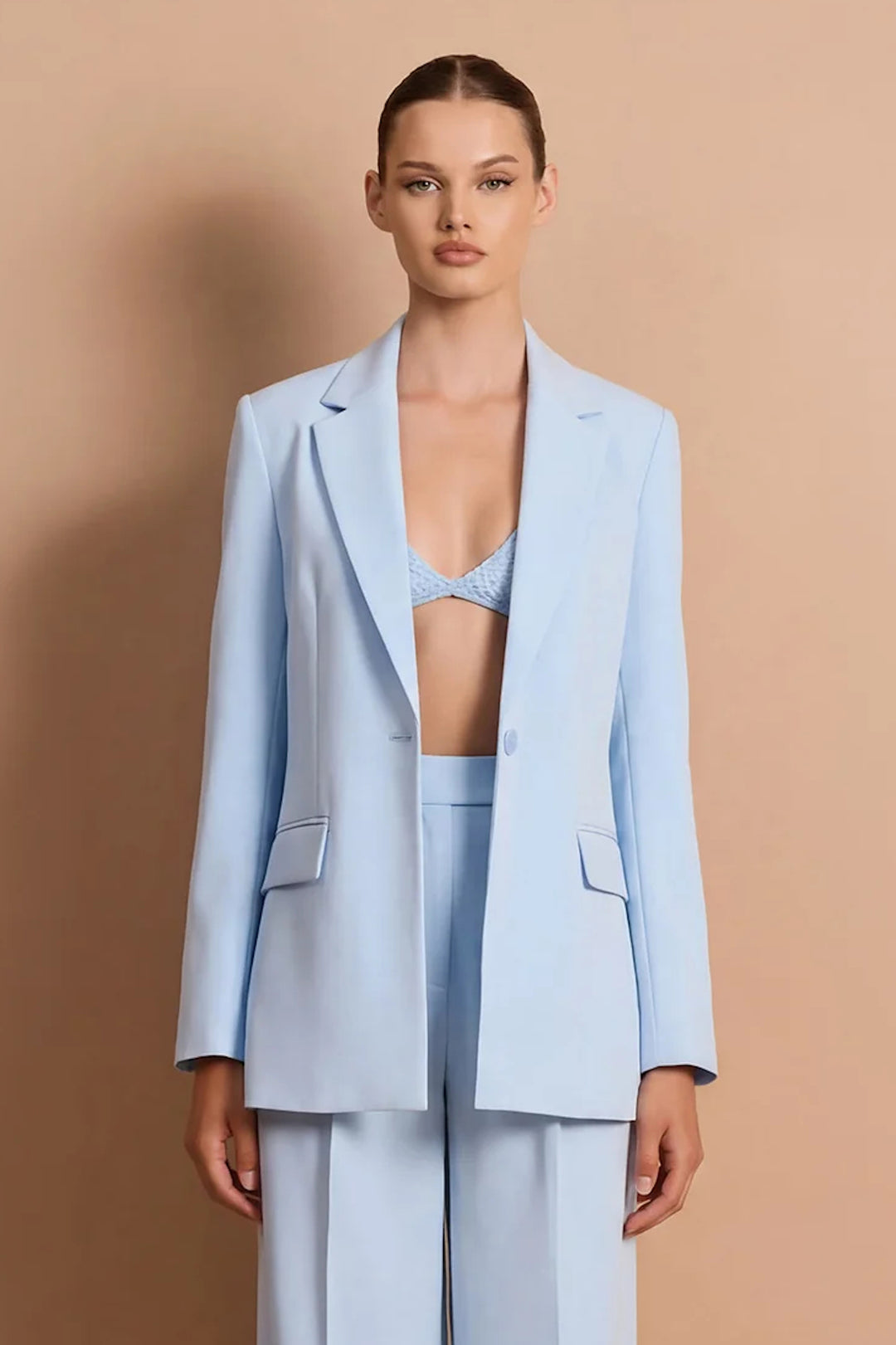 NOOKIE Womens Brooklyn Blazer in Sky Blue, WOMENS COATS & JACKETS, NOOKIE, Elwood 101