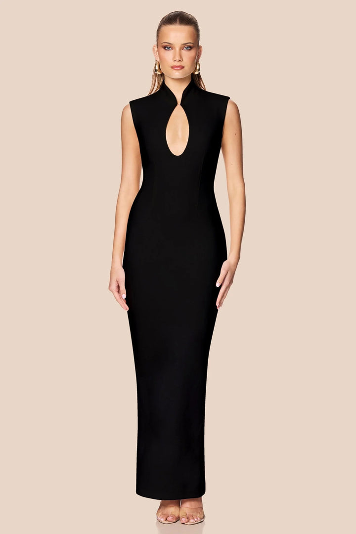 NOOKIE Womens Gia Maxi Dress in Black