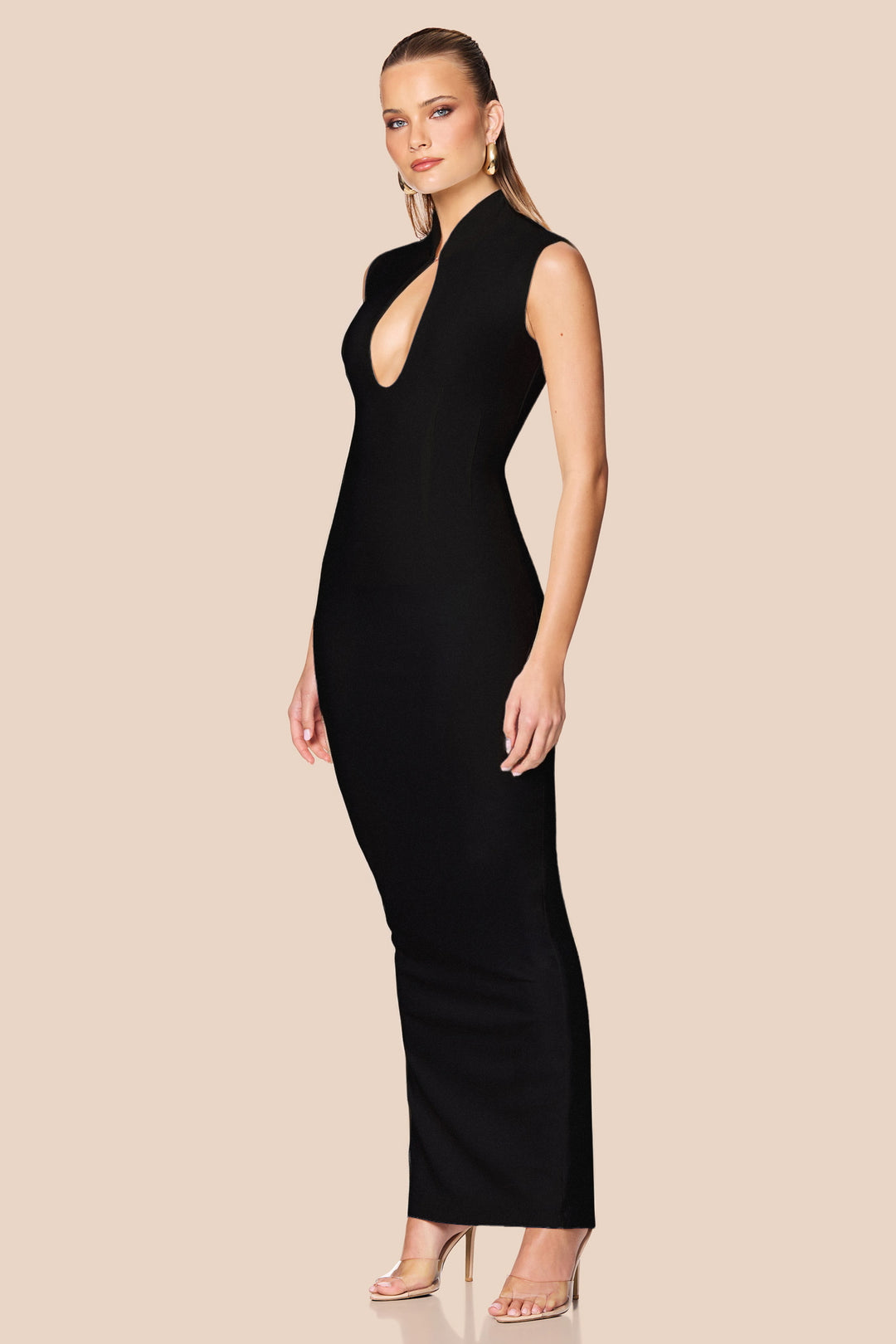 NOOKIE Womens Gia Maxi Dress in Black