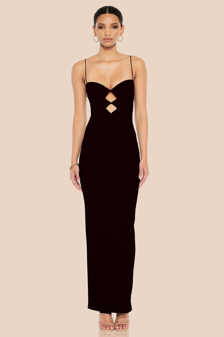 NOOKIE Womens New Muse Gown in Black