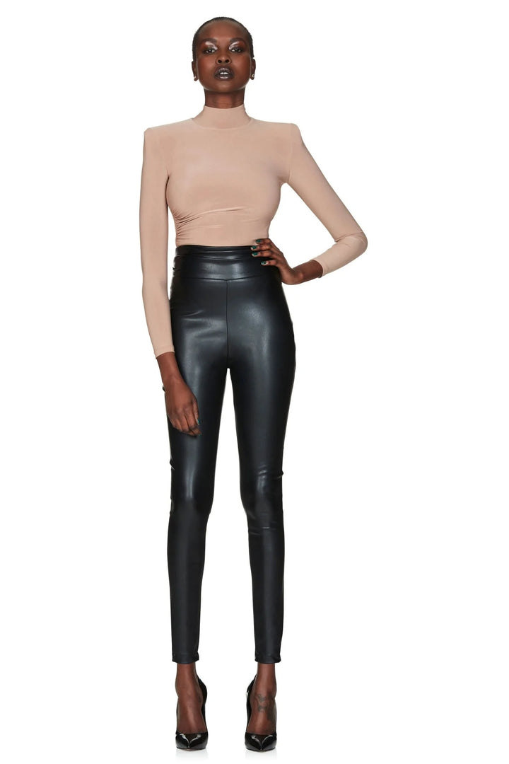 NOOKIE Womens Viktoria Faux Leather Pants Black Matte, WOMENS PANTS, NOOKIE, Elwood 101
