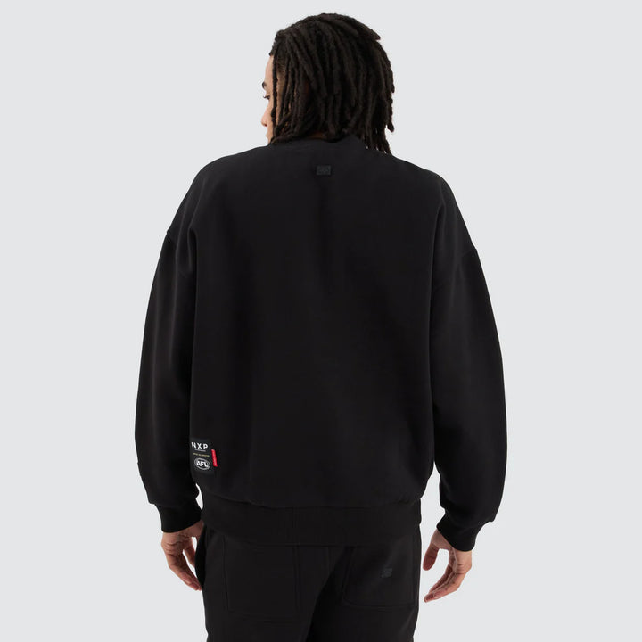 NXP x AFL Carlton Blues Box Fit Sweater - Jet Black, MENS KNITS & SWEATERS, NENA PASADENA, Elwood 101