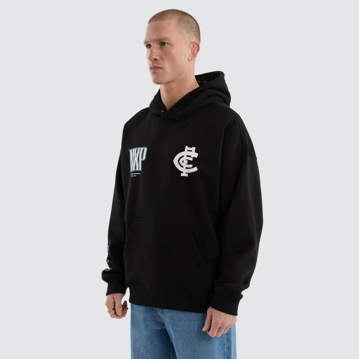 NXP x AFL Carlton Blues Fighter Hoodie Jet Black, MENS HOODIES, NENA PASADENA, Elwood 101