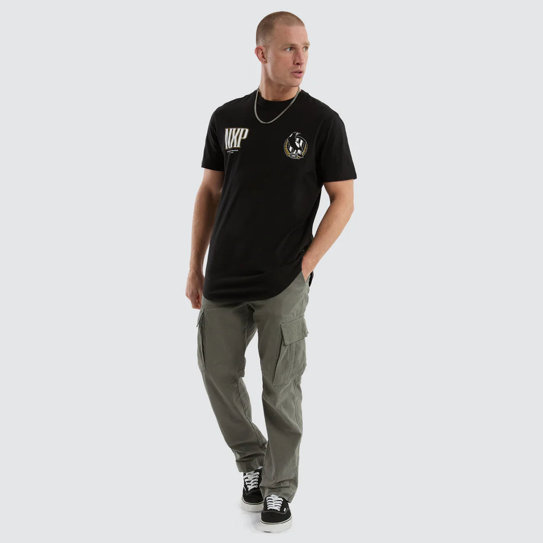 NXP x AFL Collingwood Magpies Legend Tee Jet Black, MENS TEE SHIRTS, NENA PASADENA, Elwood 101