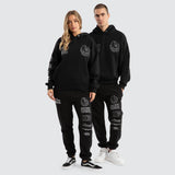 NXP x AFL Collingwood Magpies Mono Hoodie - Jet Black, MENS HOODIES, NENA PASADENA, Elwood 101