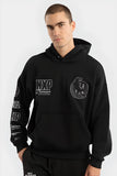 NXP x AFL Collingwood Magpies Mono Hoodie - Jet Black, MENS HOODIES, NENA PASADENA, Elwood 101