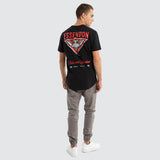 NXP x AFL Essendon Bombers Prime Tee - Jet Black, MENS TEE SHIRTS, NENA PASADENA, Elwood 101