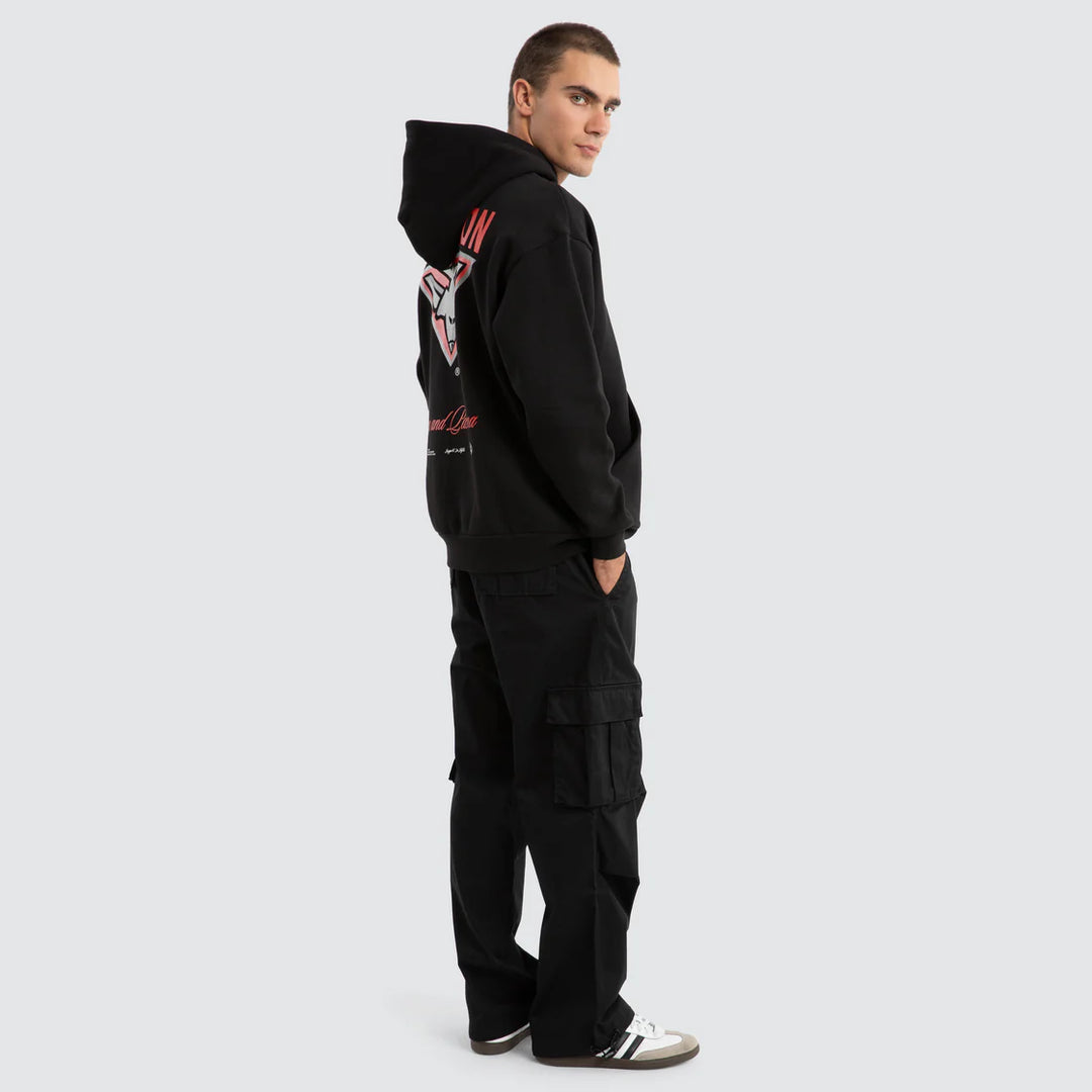 NXP x AFL Essendon Bombers Season Hoodie Jet Black, MENS HOODIES, NENA PASADENA, Elwood 101
