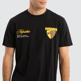 NXP x AFL Hawthorn Hawks Prime Tee - Jet Black, MENS TEE SHIRTS, NENA PASADENA, Elwood 101
