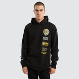 NXP x AFL Richmond Tigers Spine Hoodie - Jet Black, MENS HOODIES, NENA PASADENA, Elwood 101