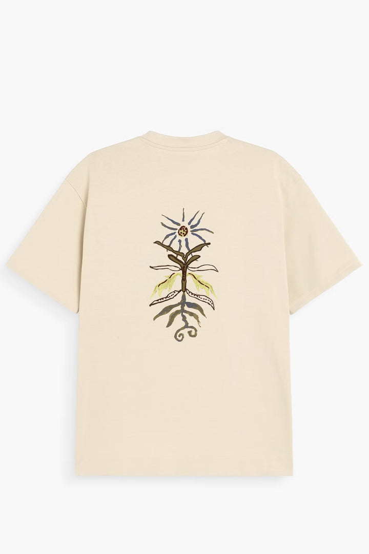 OAS Company Mens Lunara Ovi T-shirt in Off White