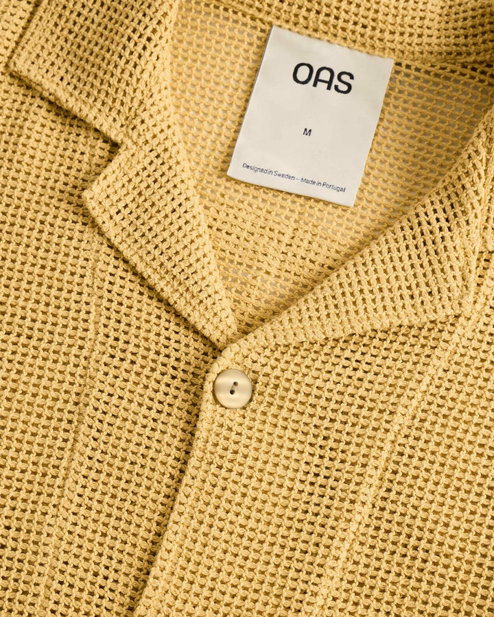 OAS Company Mens Terra Cuba Shirt in Mustard Yellow