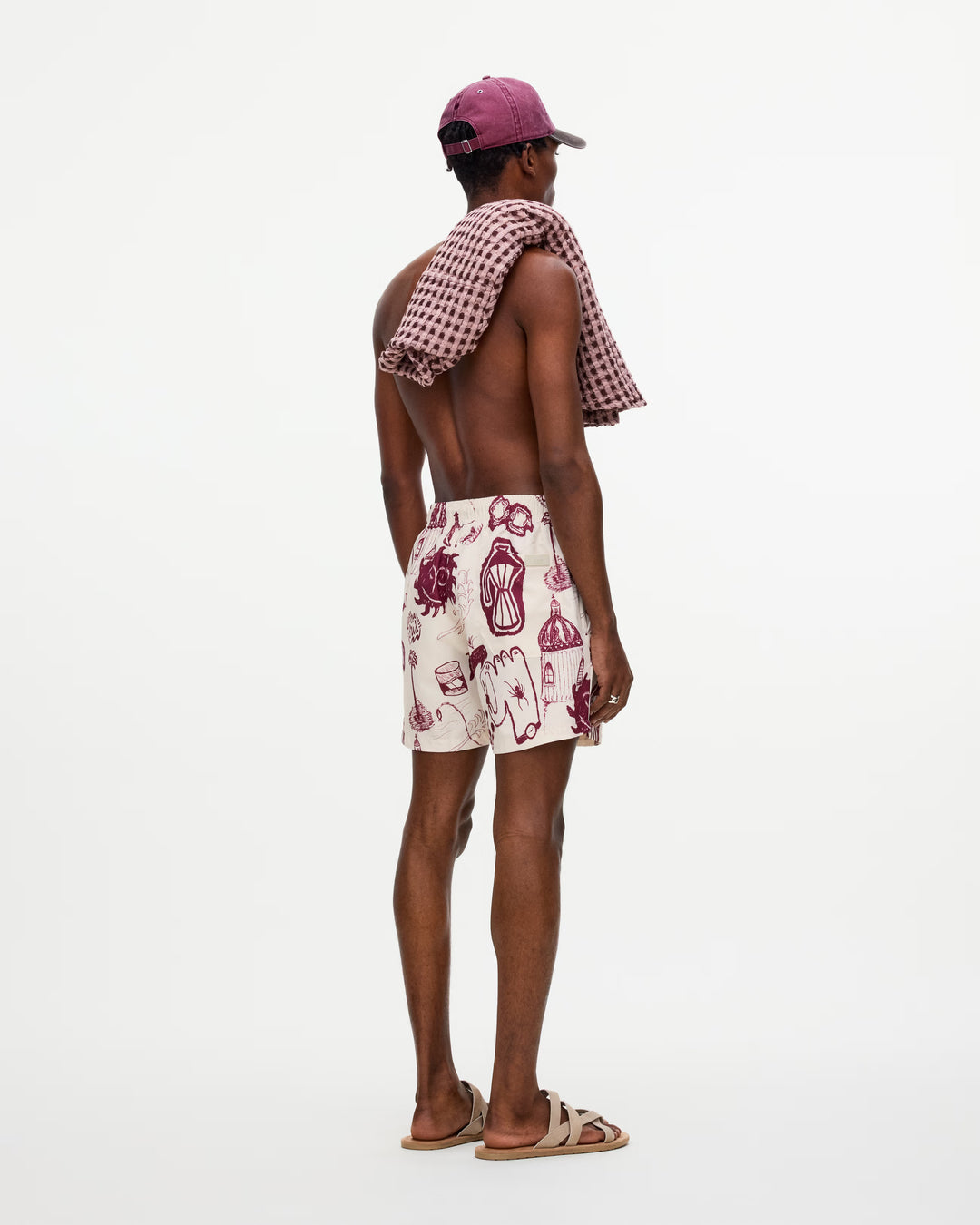 OAS Mens Cantina Swim Shorts in White