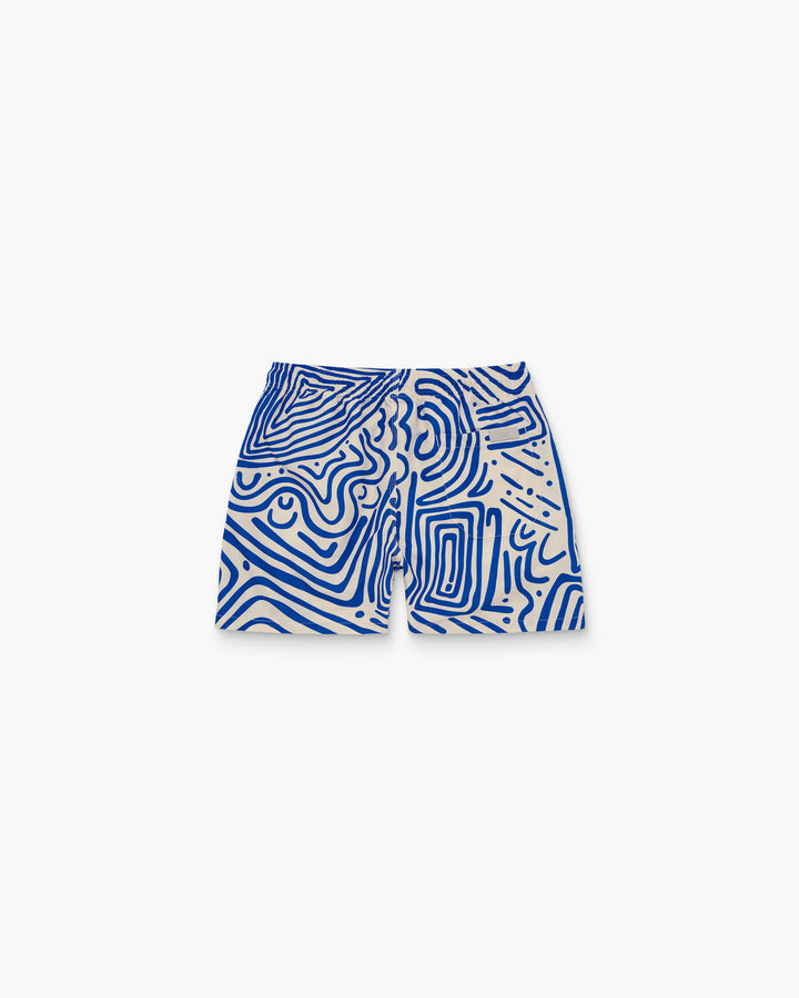 OAS Mens Eldovado Swim Shorts in Blue & White
